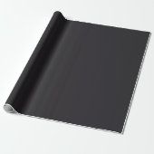 Minimalistisch Elegant Chic Solid Charcoal Grau Sc Geschenkpapier (Ungerollt)