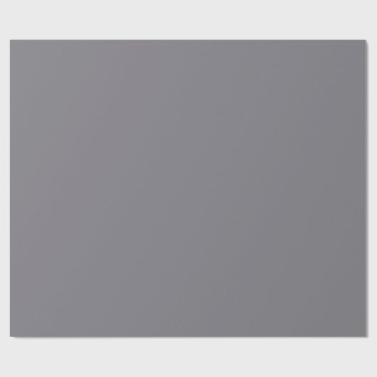 Minimalistisch Elegant Chic Solid Fossil Grau Schl Geschenkpapier (Flach)