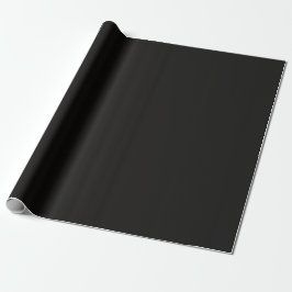 Minimalistisch Elegant Chic Solid Metal Black Schl Geschenkpapier