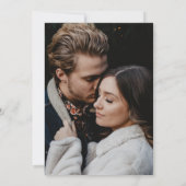 Minimalistisch Elegant Emerald Green Save the Date Einladung (Rückseite)