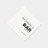 Minimalistisch Elegant Formal Bar Mitzvah Napkins Serviette (Ecke)