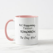 Minimalistisch, elegant, Fun Procrastinator Typogr Tasse (Links)