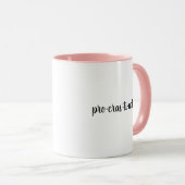 Minimalistisch, elegant, Fun Procrastinator Typogr Tasse (VorderseiteRechts)