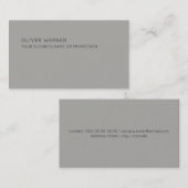 minimalistisch-elegant-grau visitenkarte (Vorne/Hinten)