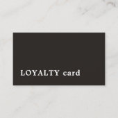 Minimalistisch Elegant Ivory Schwarz-weiß Beauty Treuekarte (Vorderseite)