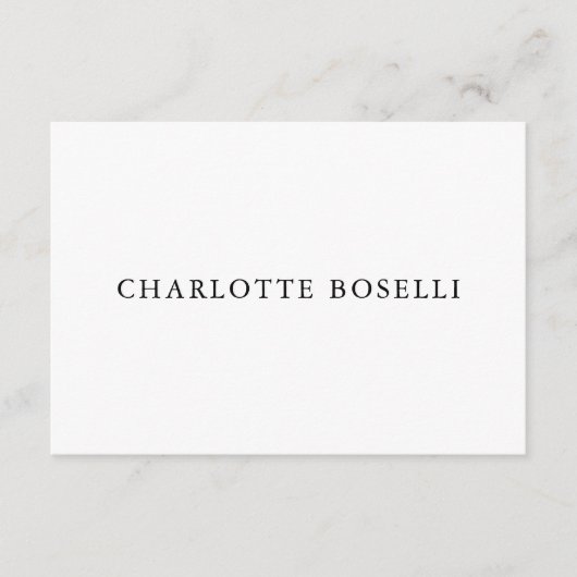 Minimalistisch Elegant Klassisch Beruflich einfach Begleitkarte (Vorderseite)