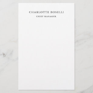 Minimalistisch Elegant Klassisch Beruflich einfach Briefpapier