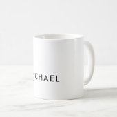Minimalistisch Elegant Klassisch Beruflich einfach Kaffeetasse (VorderseiteRechts)
