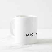 Minimalistisch Elegant Klassisch Beruflich einfach Kaffeetasse (Vorderseite Links)