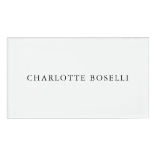 Minimalistisch Elegant Klassisch Beruflich einfach Namenschild