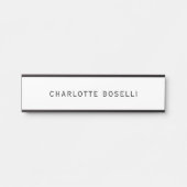 Minimalistisch Elegant Klassisch Beruflich einfach Türschild (Vorderseite )