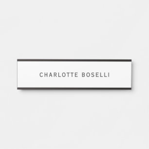 Minimalistisch Elegant Klassisch Beruflich einfach Türschild
