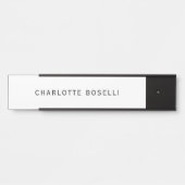 Minimalistisch Elegant Klassisch Beruflich einfach Türschild (Vorderseite )