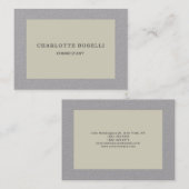 Minimalistisch Elegant Klassisch Beruflich einfach Visitenkarte (Vorne/Hinten)