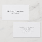 Minimalistisch Elegant Klassisch Beruflich einfach Visitenkarte (Vorne/Hinten)