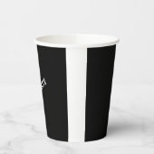 Minimalistisch Elegant Klassisch Professionell Eig Pappbecher (Links)