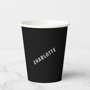 Minimalistisch Elegant Klassisch Professionell Eig Pappbecher