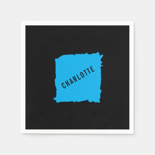 Minimalistisch Elegant Klassisch Professionell Eig Serviette (Vorderseite)