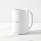 Minimalistisch Elegant Klassisch Professionell Ein Kaffeetasse (VorderseiteRechts)