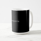 Minimalistisch Elegant Klassisch Professionell Ein Kaffeetasse (VorderseiteRechts)