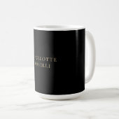 Minimalistisch Elegant Klassisch Professionell Ein Kaffeetasse (VorderseiteRechts)