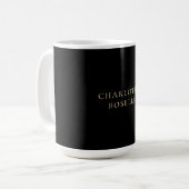 Minimalistisch Elegant Klassisch Professionell Ein Kaffeetasse (Vorderseite Links)