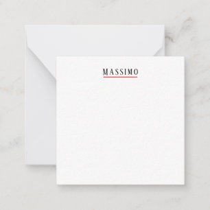 Minimalistisch Elegant Klassisch Professionell Ein Mitteilungskarte