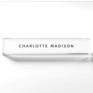 Minimalistisch Elegant Klassisch Professionell Ein Namensplakette