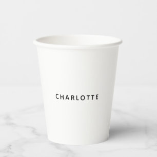 Minimalistisch Elegant Klassisch Professionell Ein Pappbecher
