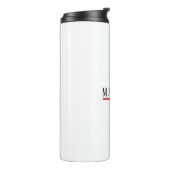 Minimalistisch Elegant Klassisch Professionell Ein Thermosbecher (Nach links gedreht)