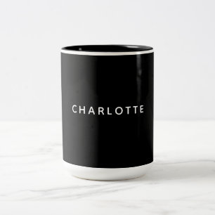 Minimalistisch Elegant Klassisch Professionell Ein Zweifarbige Tasse