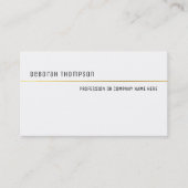 minimalistisch elegant klassisch weiß und sauber p visitenkarte (Vorderseite)