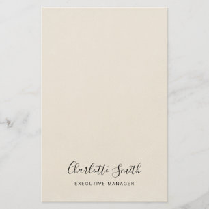 Minimalistisch Elegant Klassisches Beruflich Briefpapier