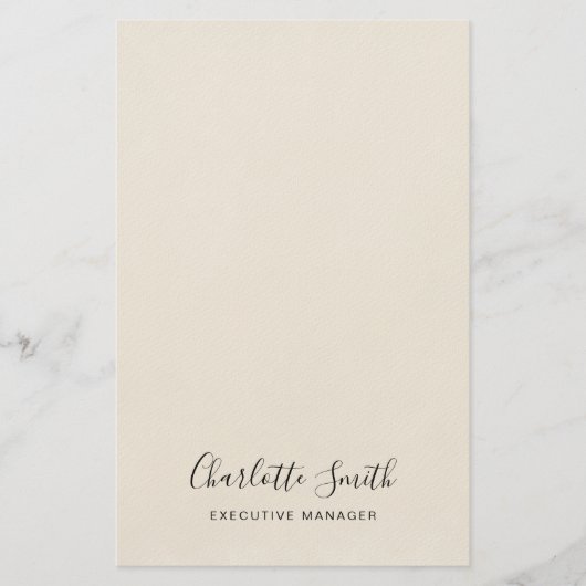 Minimalistisch Elegant Klassisches Beruflich Briefpapier (Vorderseite)