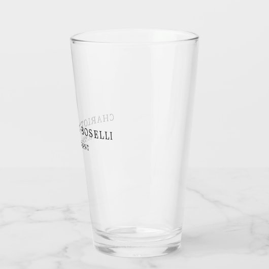 Minimalistisch Elegant Klassisches Beruflich Glas (Links)