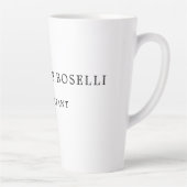 Minimalistisch Elegant Klassisches Beruflich Milchtasse (Rechts)