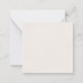 Minimalistisch Elegant Klassisches Beruflich Mitteilungskarte (Rückseite)