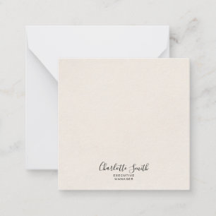 Minimalistisch Elegant Klassisches Beruflich Mitteilungskarte