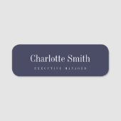 Minimalistisch Elegant Klassisches Beruflich Namensschild (Vorderseite)