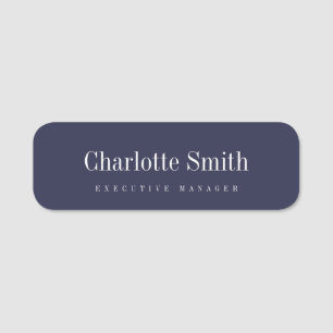 Minimalistisch Elegant Klassisches Beruflich Namensschild