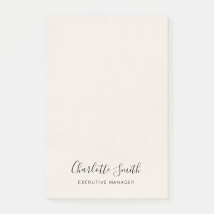 Minimalistisch Elegant Klassisches Beruflich Post-it Klebezettel
