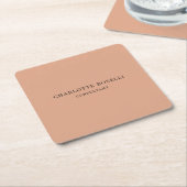 Minimalistisch Elegant Klassisches Beruflich Rechteckiger Pappuntersetzer (angewinkelt)