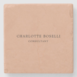 Minimalistisch Elegant Klassisches Beruflich Steinuntersetzer