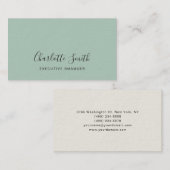 Minimalistisch Elegant Klassisches Beruflich Visitenkarte (Vorne/Hinten)