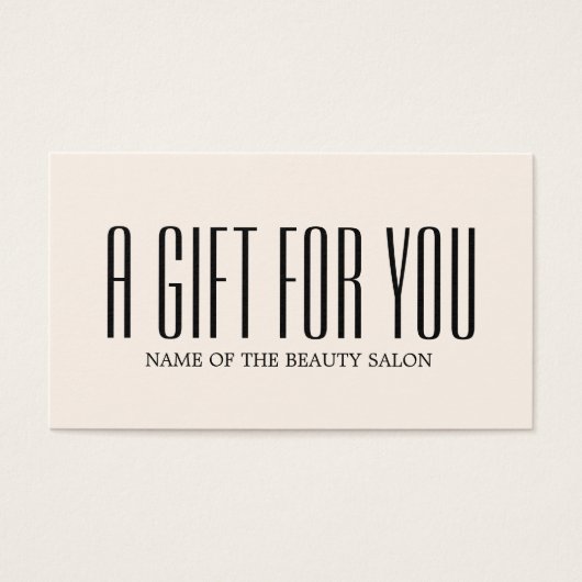 Minimalistisch Elegant kühl Beige Schwarzer Salon (Vorderseite)