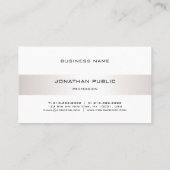 Minimalistisch Elegant Moderner Schlichter Berufli Visitenkarte (Rückseite)