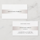 Minimalistisch Elegant Moderner Schlichter Berufli Visitenkarte (Vorne/Hinten)