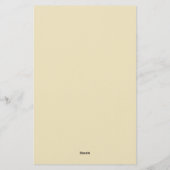 Minimalistisch Elegant Modernes Schlicht Briefpapier (Rückseite)