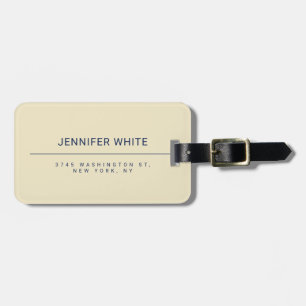 Minimalistisch Elegant Modernes Schlicht Gepäckanhänger