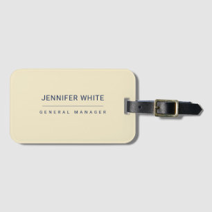 Minimalistisch Elegant Modernes Schlicht Gepäckanhänger